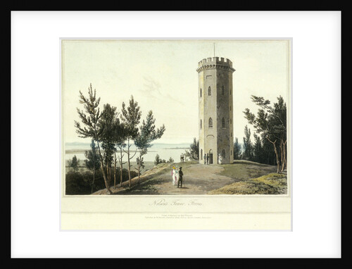 Nelson's Tower, Forres by William Daniell