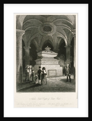 Nelson's Tomb, Crypt of Saint Pauls by Thomas Hosmer Shepherd
