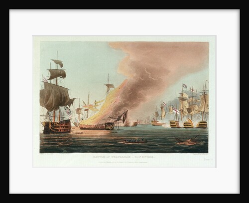 Battle of Trafalgar, 21 October 1805 by Thomas Whitcombe