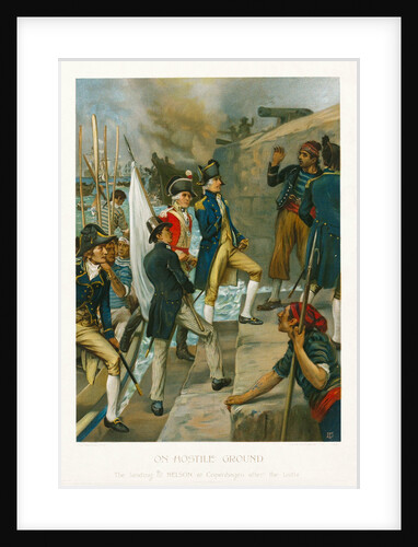 On hostile ground. The landing of Nelson at Copenhagen after the battle by Thomas Davidson