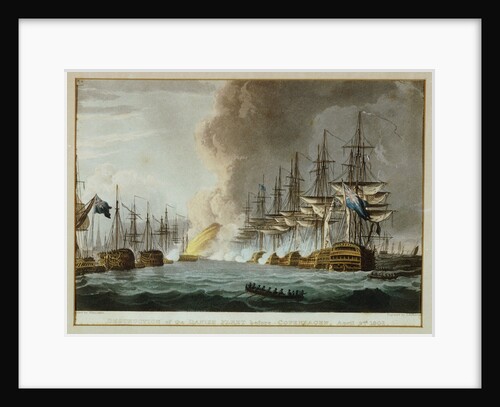 Destruction of the Danish Fleet before Copenhagen, 2 April 1801 by Thomas Whitcombe
