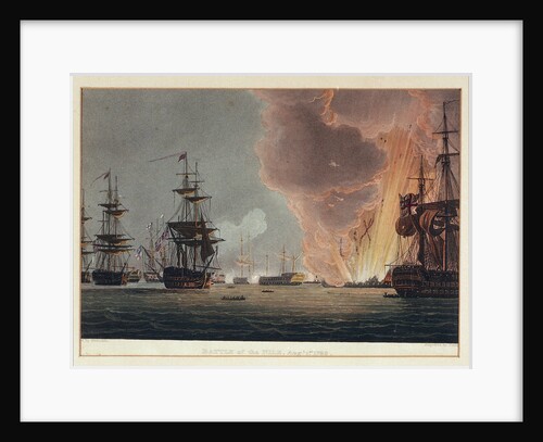 Battle of the Nile, 1 August 1798 by Thomas Whitcombe