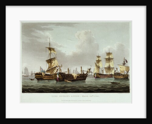 Lord Hotham's Action, 14 March 1795 by Thomas Whitcombe