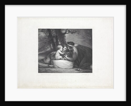 Shakespeare nursed by Tragedy and Comedy by George Romney