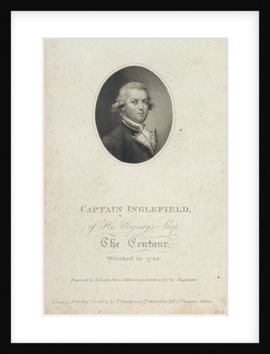 Captain Inglefield of His Majesty's Ship The Centaur wrecked in 1782 by George Engleheart
