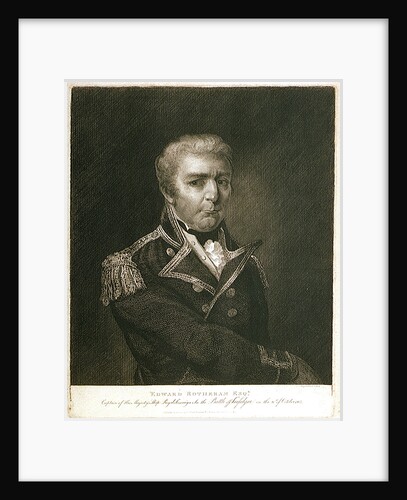 Edward Rotheram Esqr. Captain of HMS 'Royal Sovereign' in the Battle of Trafalgar on 21 October 1805 by Robert Pollard