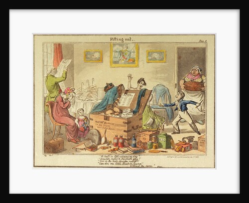 Fitting out Master William Blockhead by George Cruikshank