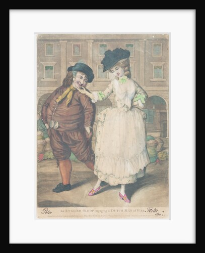 An English sloop engaging a Dutch Man of war by unknown