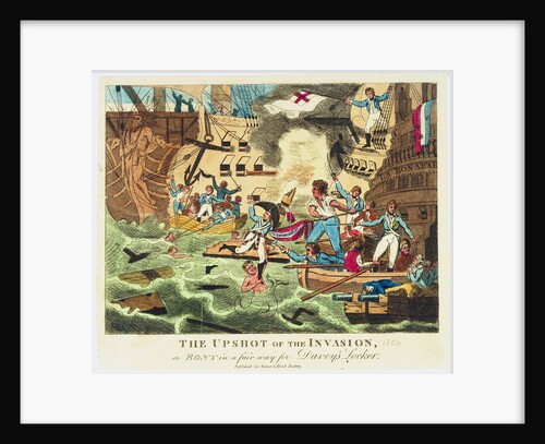 The Upshot of the Invasion, or Bony in a fair way for Davey's Locker by British School