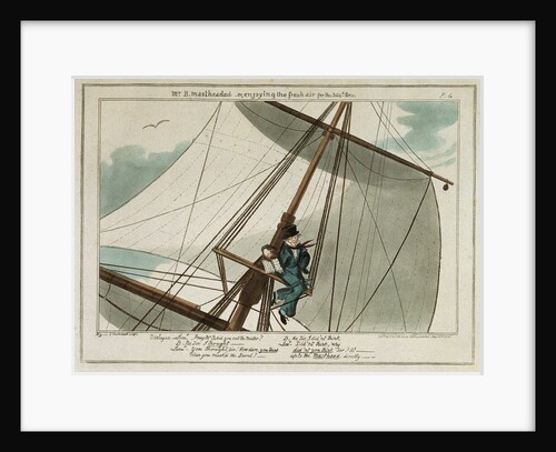 Mr. B. Mastheaded- or, enjoying the fresh air for the 304th time by George Cruikshank