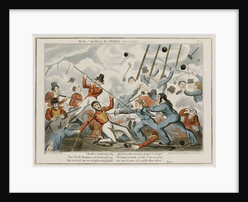Mr B- seeking the Bubble reputation by George Cruikshank