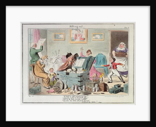 Midshipman Blockhead, Fitting out Mastr Willm Blockhead HM Ship Hellfire West India Station by George Cruikshank