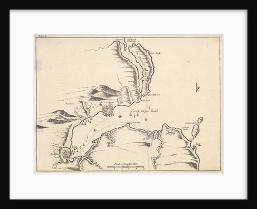 Map of Carrickfergus, 28 August 1689 by unknown