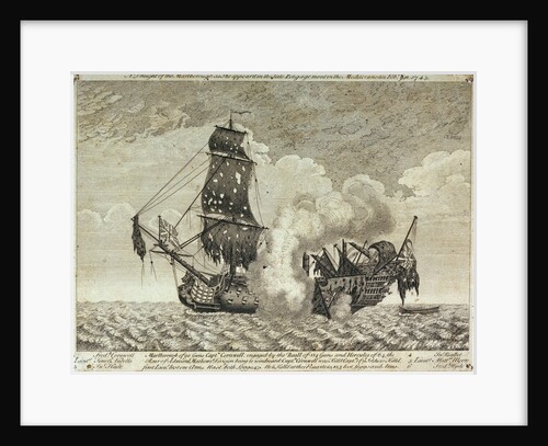 The 'Marlborough' in the Mediterannean, 11 February 1743 by unknown