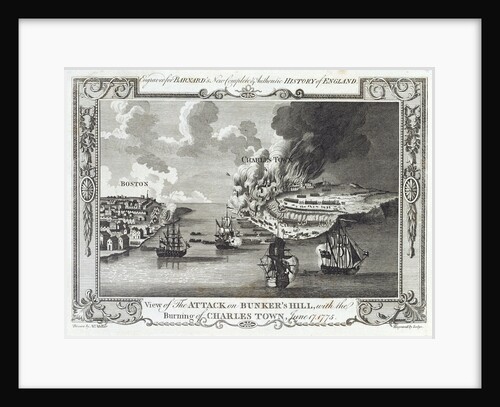 View of the attack on Bunker's Hill, 17 June 1775 by Millar