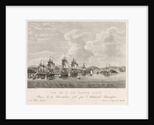 Plan of St Lucia in the West Indies, December 1778 by Antoine Suntache