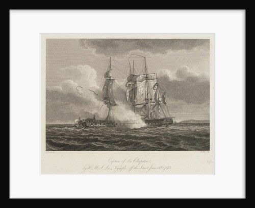 Capture of 'La Cleopatre' by HMS 'La Nymphe' off the Start, 18 June 1793 by Nicholas Pocock