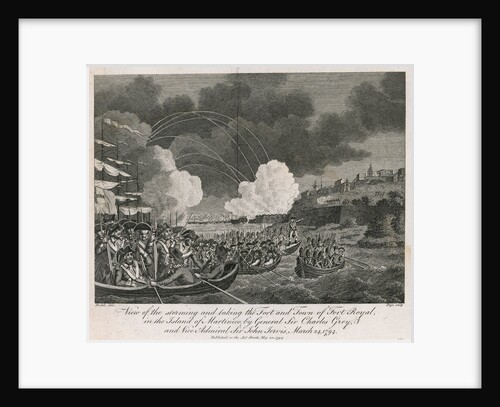 View of the storming and taking the fort and town of Fort Royal in the island of Martinique, by General Sir Charles Grey and Vice Admiral Sir John Jervis, 24 March 1794 by Robert Dodd