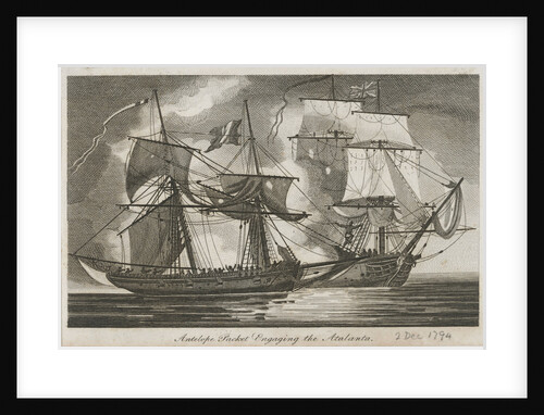 The 'Antelope Packet' engaging the 'Atalanta' by unknown