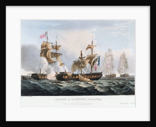 Capture of 'La Minerve' off Toulon, 24 June 1795 by Thomas Whitcombe