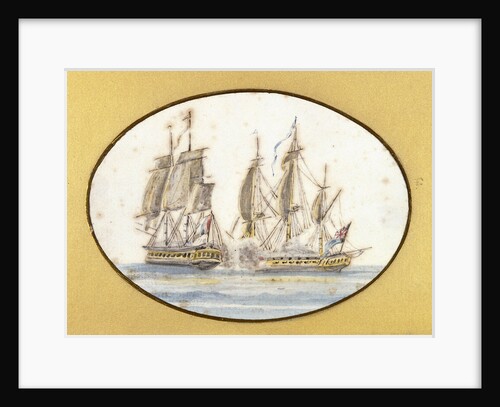 Capture of 'La Sensible' by the frigate 'by the Sea Horse', 27 June 1798 by R. W.