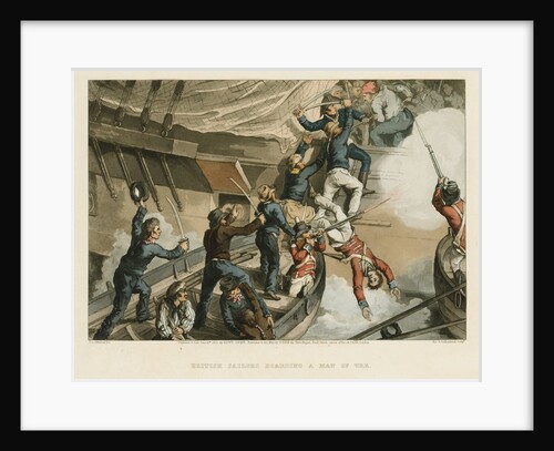 British sailors boarding a man-of-war by John Augustus Atkinson