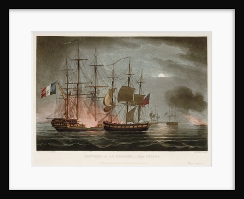 Capture of 'La Desiree',  7 July 1800 by Thomas Whitcombe