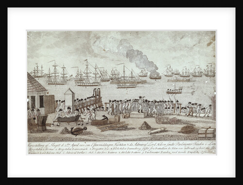 The Battle of Copenhagen, 2 April 1801 by unknown