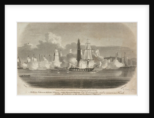 The Battle of Quiberon on the coast of France, 7 May 1804 by R. S.