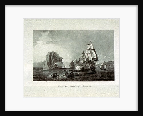 The taking of Rocher le Diamant (Diamond Rock), 25 June 1805 by M. Mayer