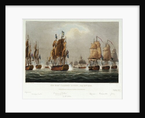 Sir Robert Calder's Action, 22 July 1805 by Thomas Whitcombe