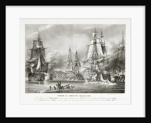 The Battle of Trafalgar, 21 October 1805 by P.C. Causse