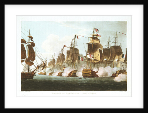 The Battle of Trafalgar, 21 October 1805 by Thomas Whitcombe