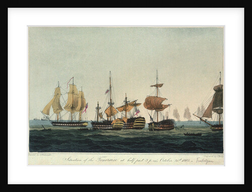 Situation of the 'Temeraire' at 3.30pm, 21 October 1805 by Thomas Whitcombe