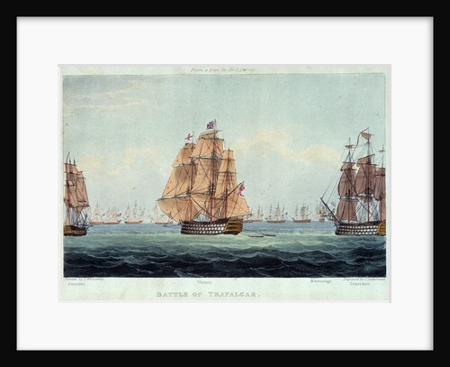 Battle of Trafalgar: 'Euryalus', 'Victory', 'Royal Sovereign' and 'Temeraire' by Thomas Whitcombe