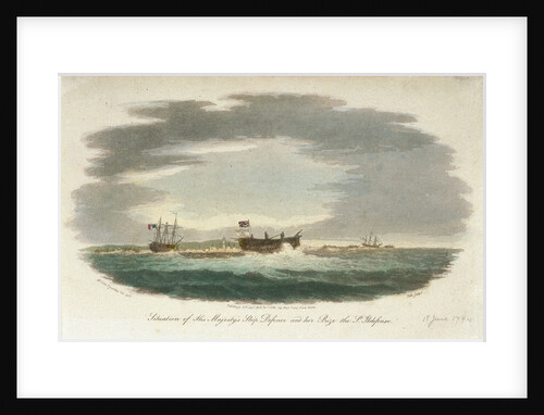 The 'San Ildefonso' captured by HMS 'Defence' by John Theophilus Lee