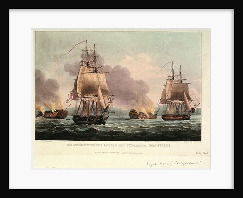 Sir J. T. Duckworth's Action off St. Domingo, 6 February 1806 by Thomas Whitcombe