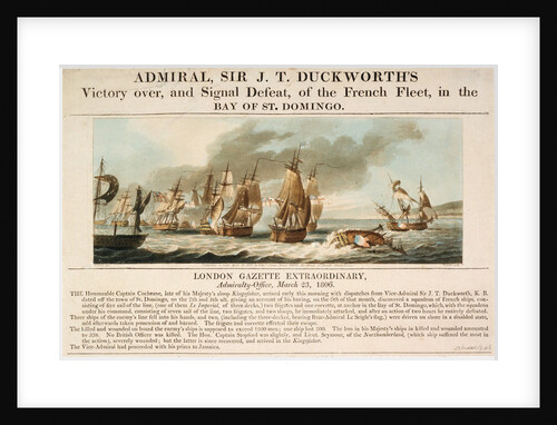 The 'San Ildefonso' captured by HMS 'Defence' by J. Clark