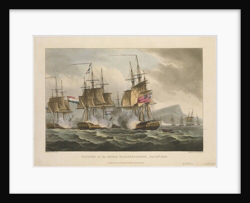 Capture of the 'Maria Riggersbergen', 18 October 1806 by Thomas Whitcombe