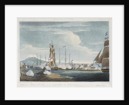 The capture of Curacao, 1807 by Thomas Whitcombe