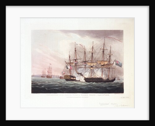 Destruction of the French fleet in Basque Roads, 12 April 1809 by Thomas Whitcombe