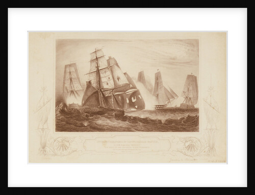Action between the 'Recruit' and 'D' Haupoult',  15 April 1809 by G.W. Terry