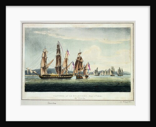 Capture of 'Le Sparviere' 3 May 1810 by Jahleel Brenton