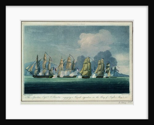 The 'Spartan' engaging a French squadron in the Bay of Naples, 3 May 1810 by Jahleel Brenton