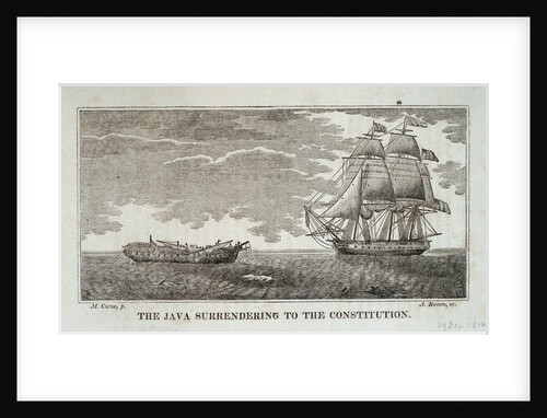 The 'Java' surrendering to the 'Constitution', 29 December 1812 by Michaele Felice Corne