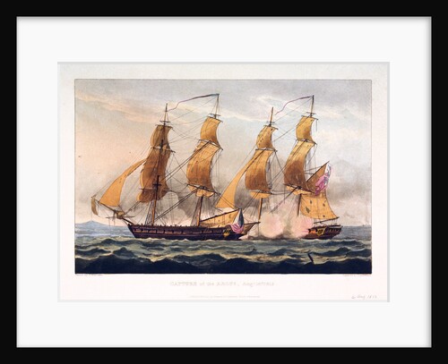 Capture of the 'Argus', 14 August 1813 by Thomas Whitcombe
