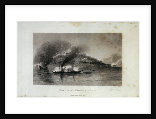 Island in the harbour of Sheipoo by S. Bull
