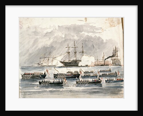 Funeral of Sir Henry Blackwood of the 'Vengeance', 11 January 1851 by R.H.C. Ubsdell