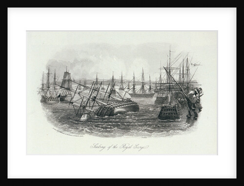 Sinking of the Royal George by J. & F. Harwood (publishers)
