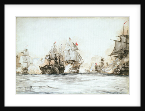 HMS 'Victory' at Trafalgar, 21 October 1805 by Gerald M. Burn